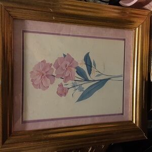 Lithograph pink flowers